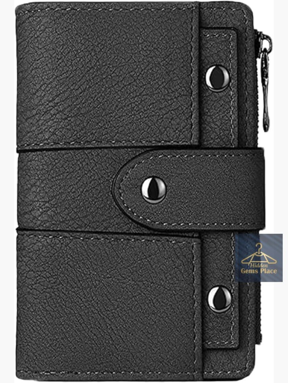 Women's RFID Blocking Leather Bi-Fold Wallet with ID Window